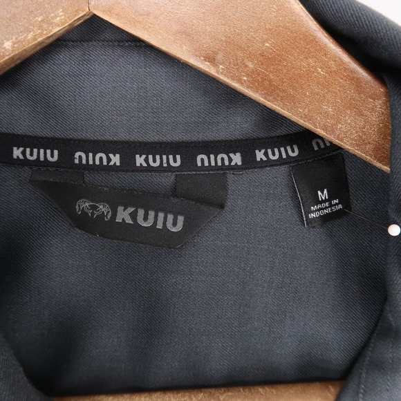 Kuiu StrongWool Shirt Mens M Gray Long Sleeve Wool Blend Button Up Stretch - Picture 6 of 7